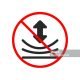 No or Stop. Resilience icon. Elastic material sign. Prohibited ban stop symbol. No resilience icon. Vector